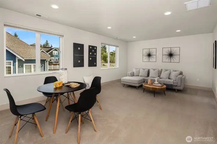 Upstairs family room