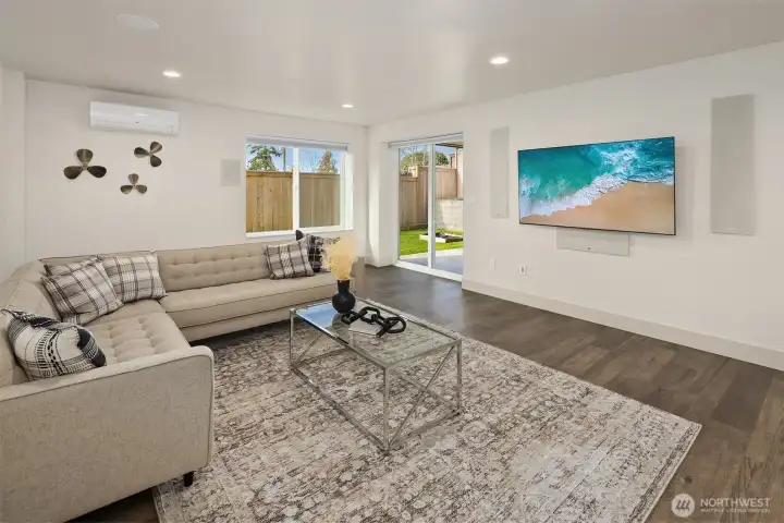 Lower level rec-room