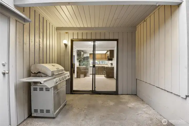 Extra Storage off Patio