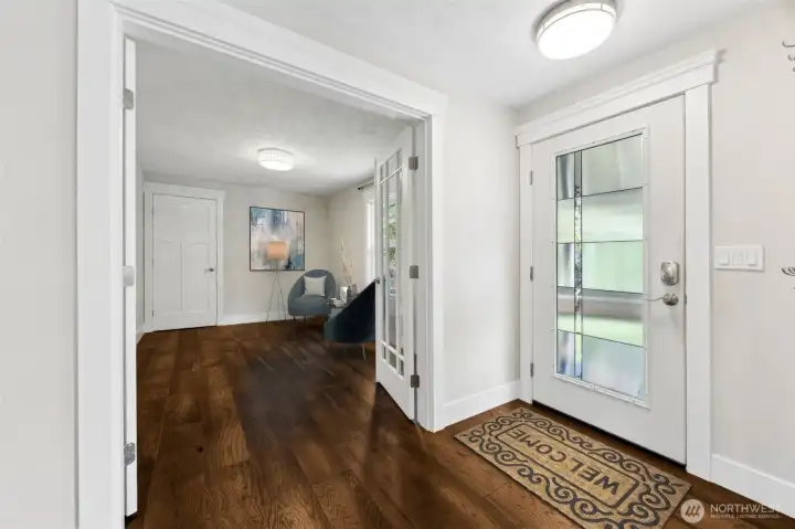 Guest Bedroom #1 with French Door Entry