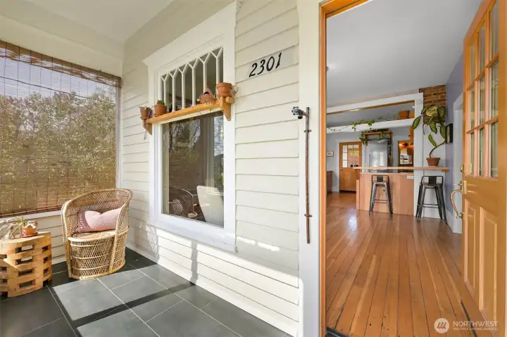 Sweet sun-filled mud room/entry.