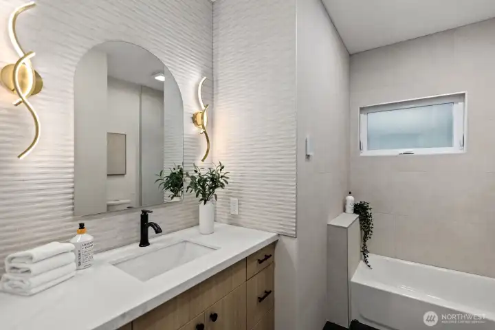 Full Bath with Spanish Tile and heated flooring