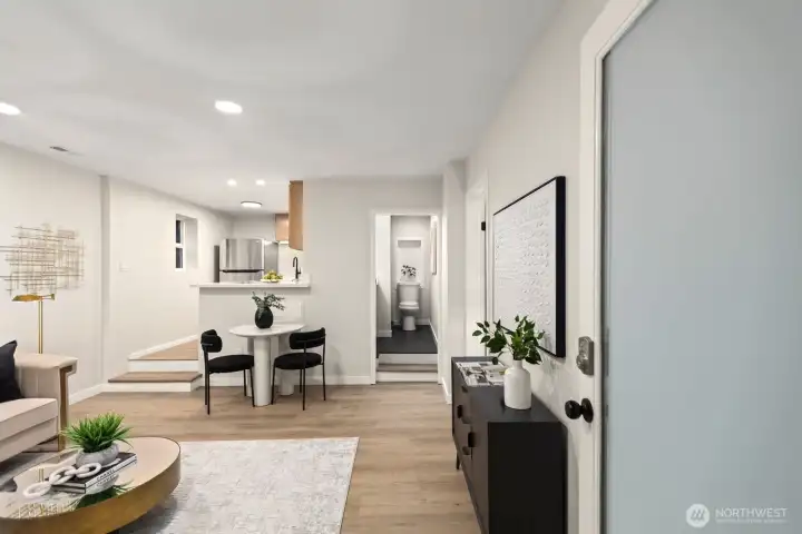 Bottom level 2nd Living area. Separate Access