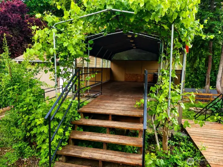 covered gazebo, seller used it as summer kitchen covered gazebo, seller used it as summer kitchen