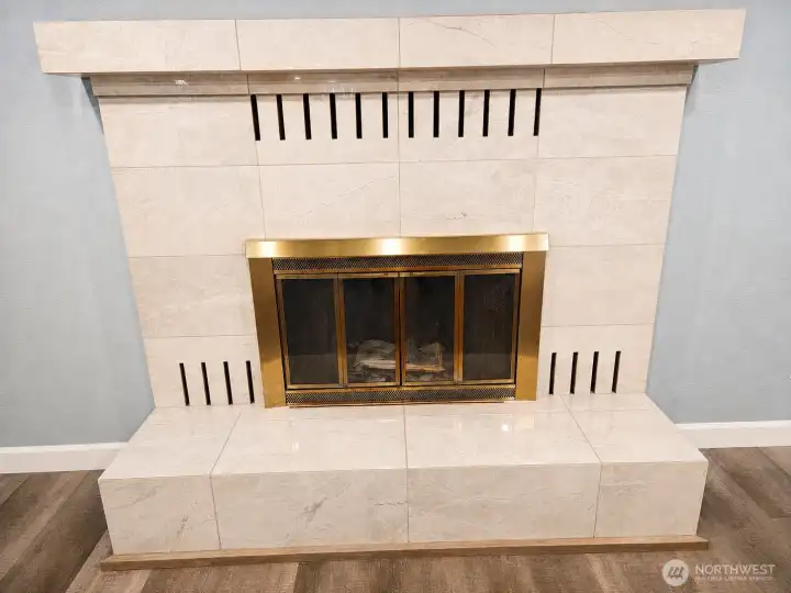 Family room fireplace Family room fireplace