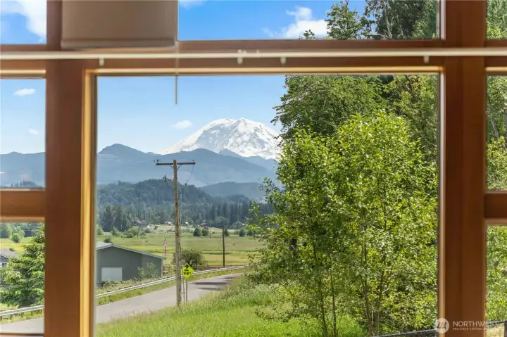 Mt Rainier from Great Room