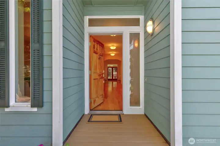 Covered front entry