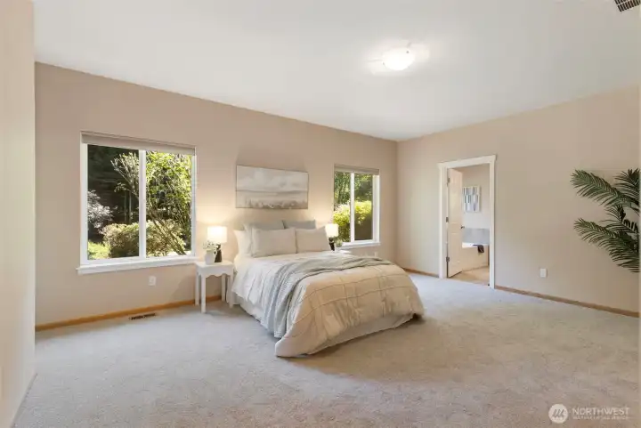 Primary bedroom with ensuite