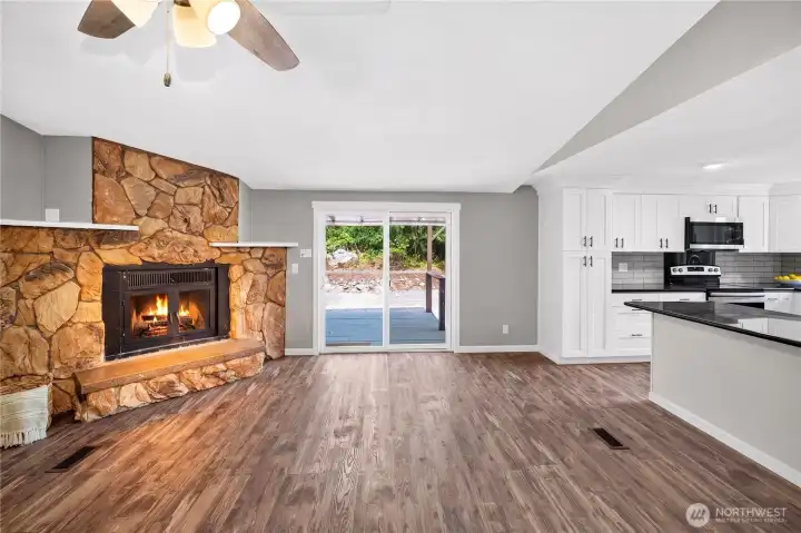 GREAT Room! (flame was added to picture does not work right now as chimney was covered when re-roofed) GREAT Room! (flame was added to picture does not work right now as chimney was covered when re-roofed)