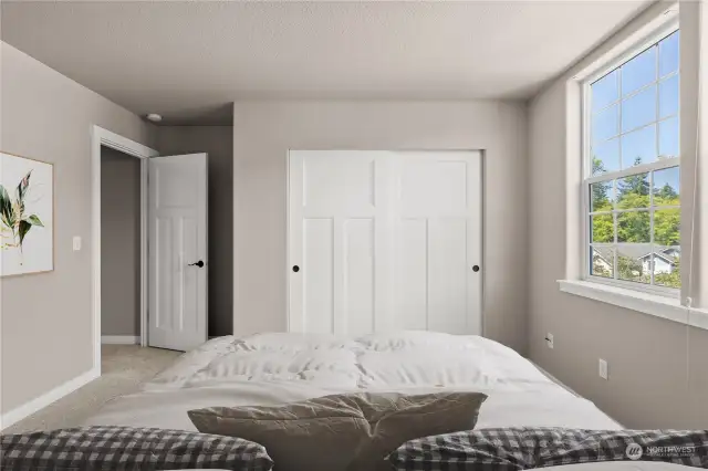 DOUBLE DOOR CLOSETS IN THE BEDROOMS *Virtually staged