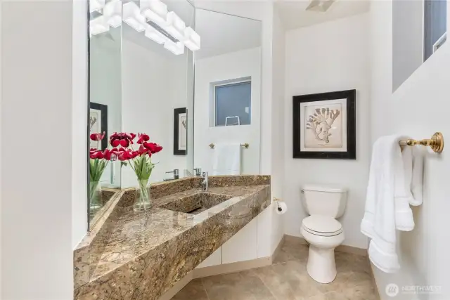 Half Bathroom off of main floor perfect for entertaining!