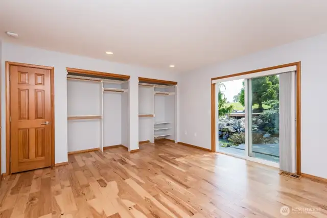 Primary Suite - Dble Closets & Exterior Access
