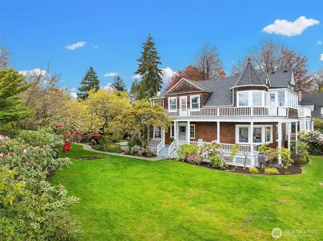 4201 N Mason Ave Tacoma. Legacy property in Tacoma overlooking the Puget Sound and Olympic Mountain Range with 180 degree sunrise views. Last sold in 1938.