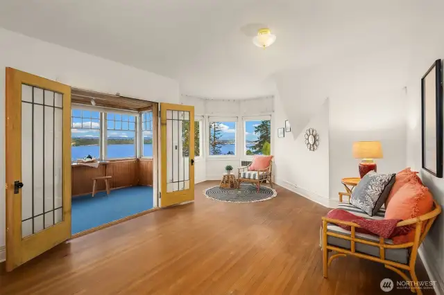 Primary Suite with sitting and sunroom.