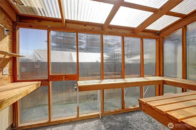 Greenhouse, as well as outdoor Shop/Storage Next to This~