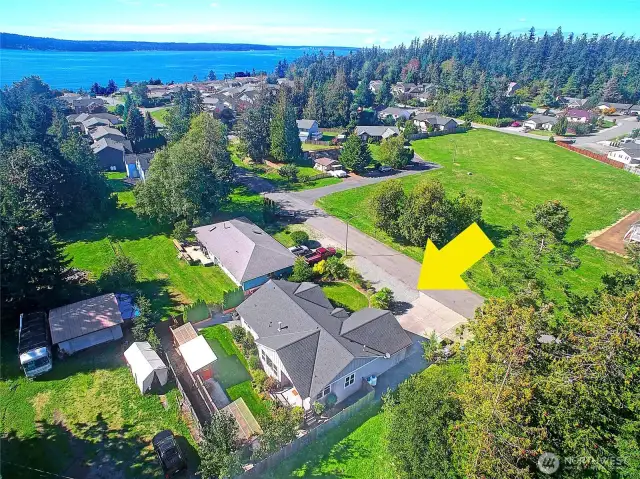 Looking West over Property Towards Beach~