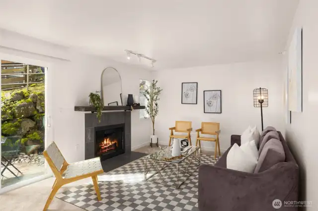 A light-filled living room to welcome you home