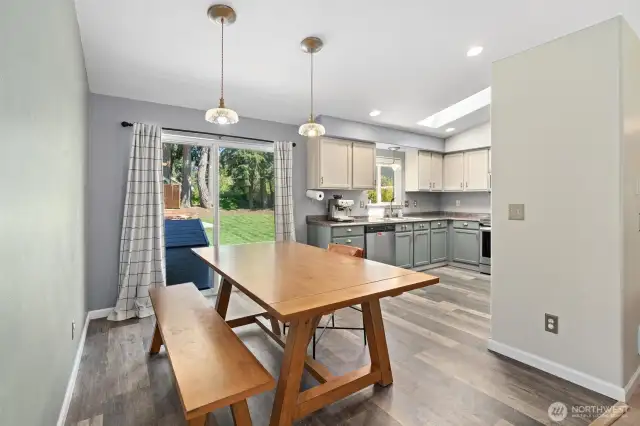 Large off kitchen eating area! It's a big area - great for a large dining room table!