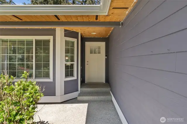 Welcoming Entry! Notice The Enclosed Soffits!