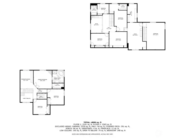 Floor plan of the detached Garage/Shop and living quarters.