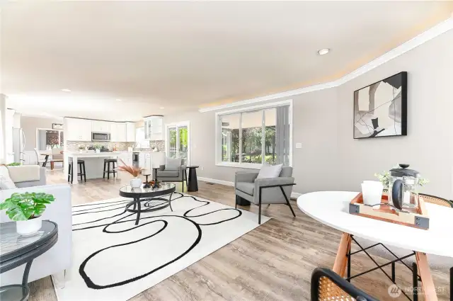 The spacious great room serves as the heart of the home, combining comfort and style with an open layout that's perfect for relaxing or gathering with family and friends.