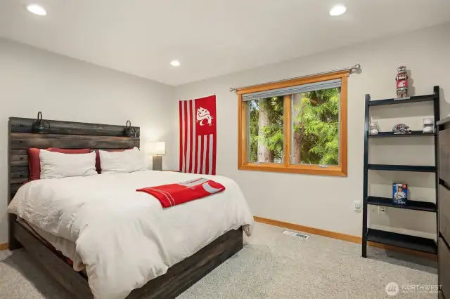 All secondary bedrooms are large.  Bedroom # 2 is adjoined by a Jack & Jill bathroom, providing a private en suite to either of two bedrooms.