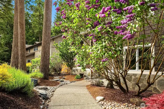 A tranquil, quite neighborhood locale ~ a stunning, remodeled and upgraded home on a wooded, tastefully landscaped lot.