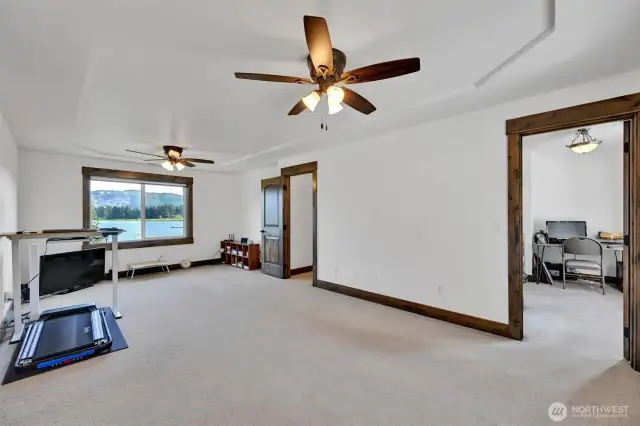 bedroom with 2 closets