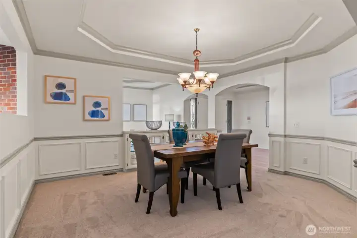 Formal dining room.