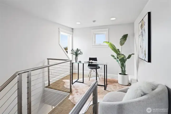 Loft space for a home office or reading nook?