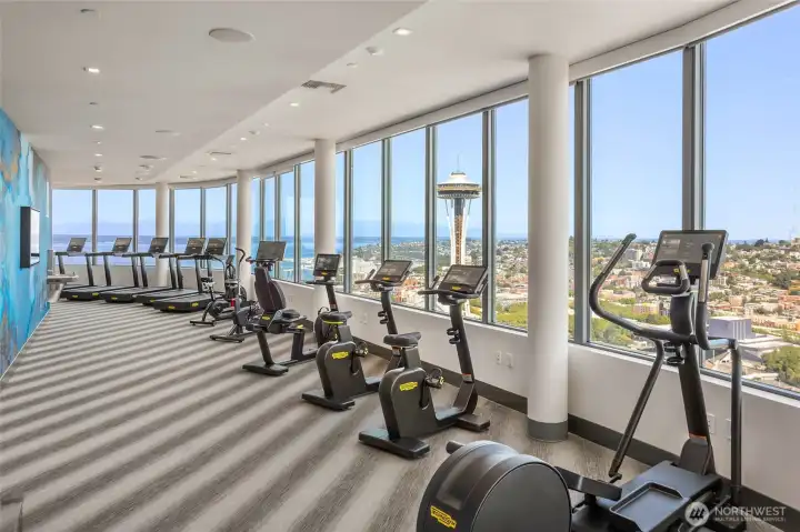 41st Floor fitness center.