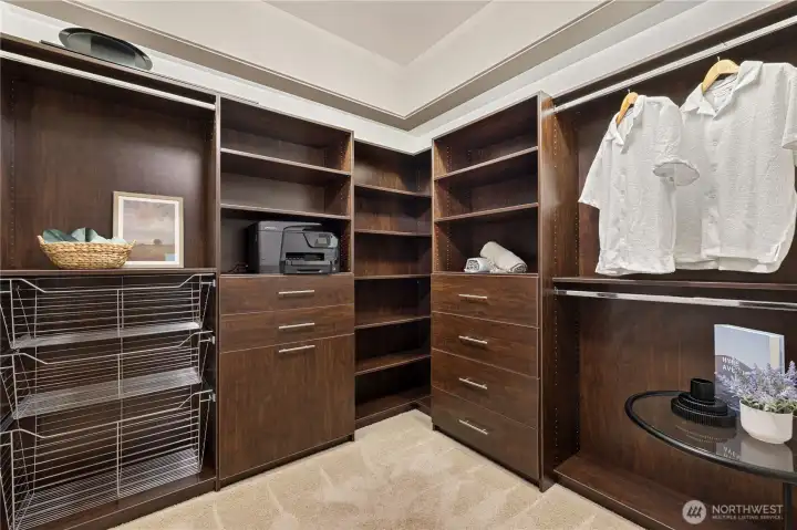Custom walk-in closet
