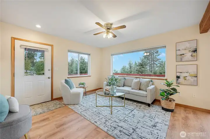 Looking back at front door.