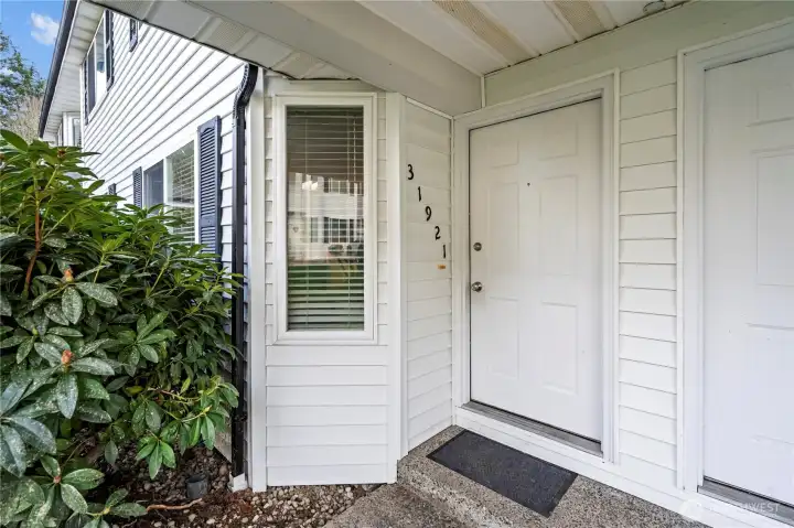 Inviting covered entry welcomes you to this lovingly updated home. Newly installed front gutters.