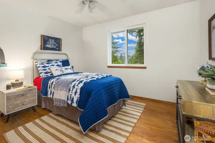 Versatile third bedroom designed to evolve effortlessly as lifestyles change.