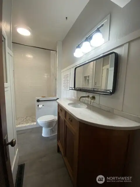 Updated bathroom. Updated bathroom.