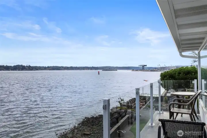 Looking out from primary bedroom deck