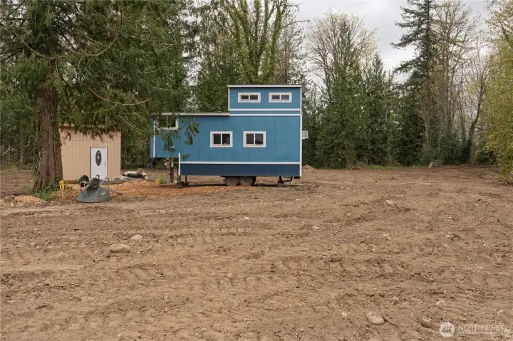 Tiny home could be used to enjoy the property now, while you plan your dream home.