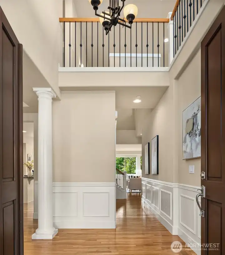 Welcoming front entrance