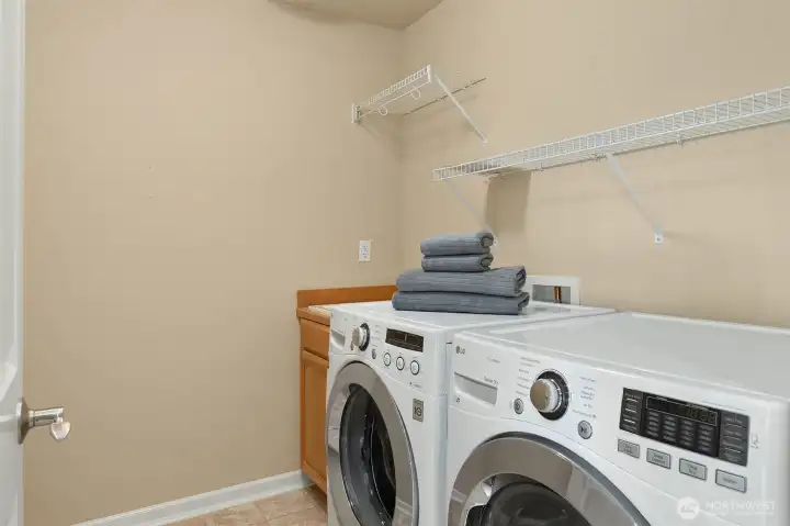 Separate laundry room off primary