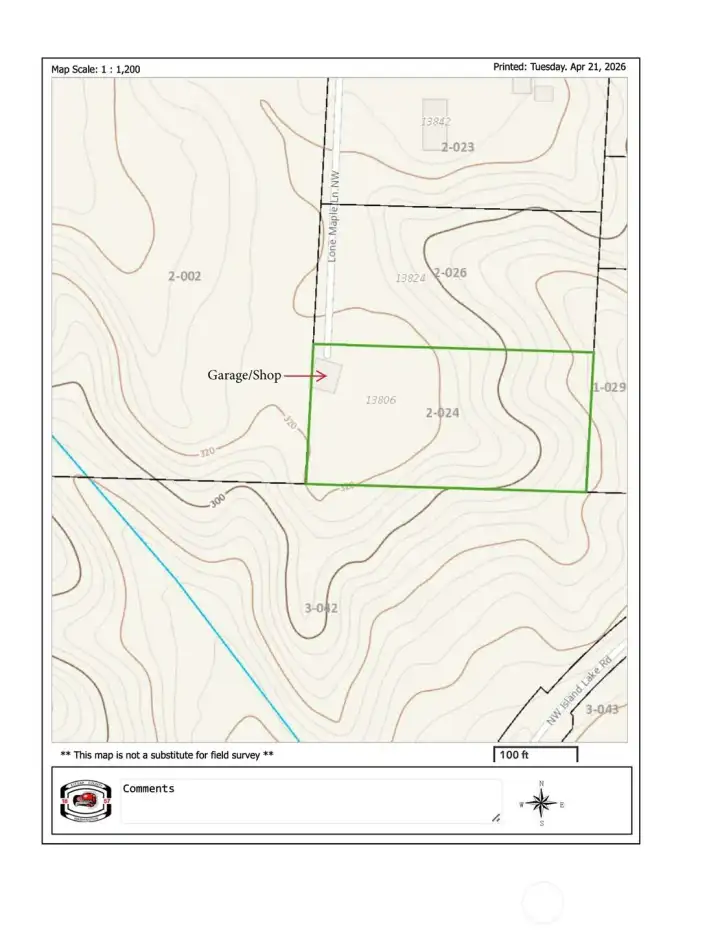 Contour map
