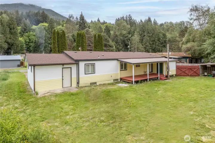 Spend countless hours on the covered back deck!