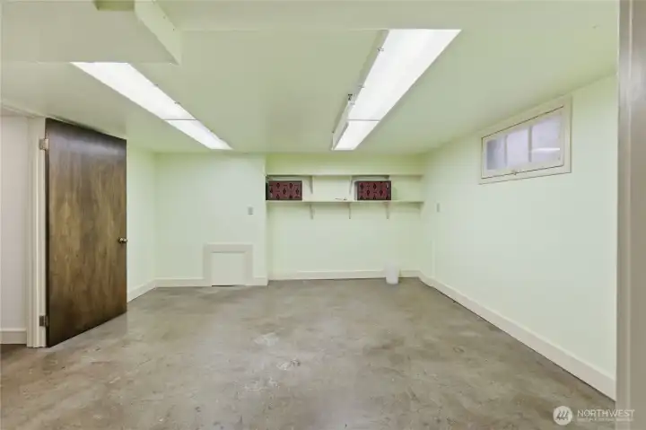 The whole house is wired for speakers. Opening window.