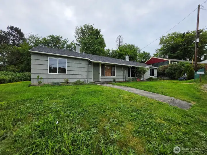 Access to private rear yard for each unit at each end of duplex.