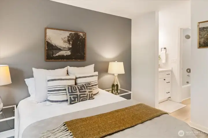 Serene and inviting primary retreat thoughtfully designed for comfort and everyday living.
