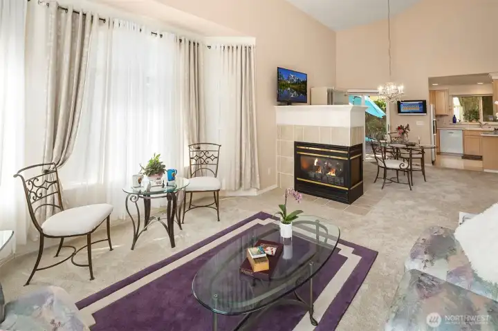 Seamless flow between living spaces.