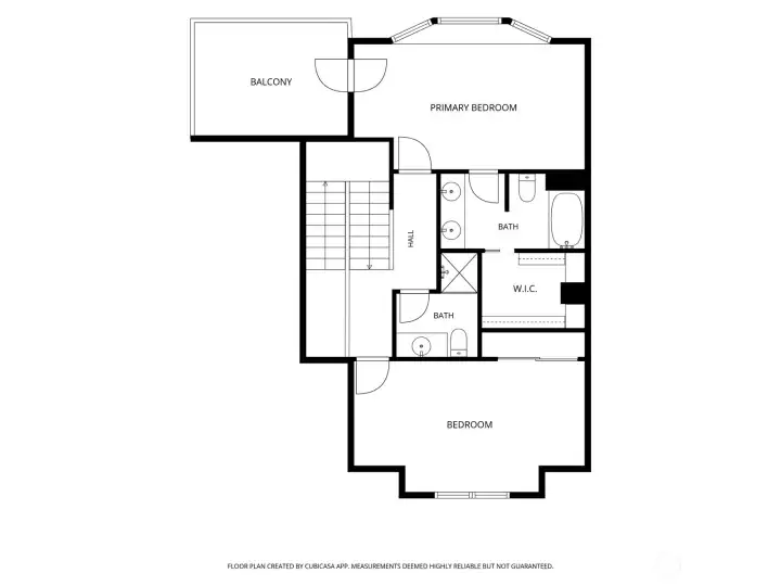 Floorplan of upstairs.