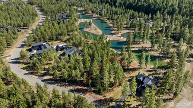 Not many lake frontage sites left.