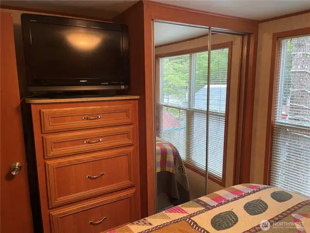 Plenty of closet and drawer space.