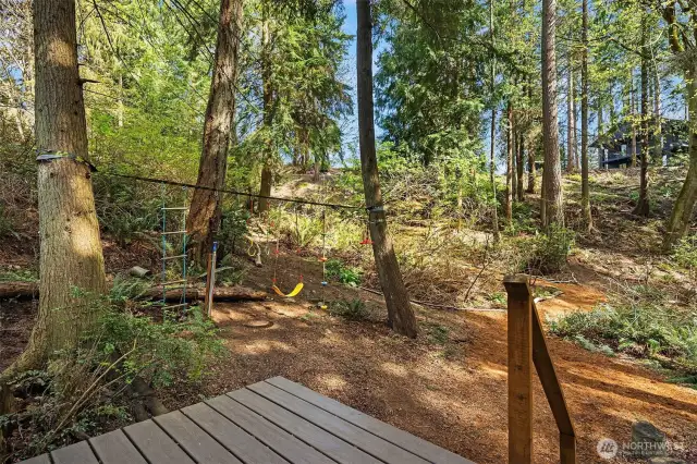 Little landing deck that calls you back out to nature.